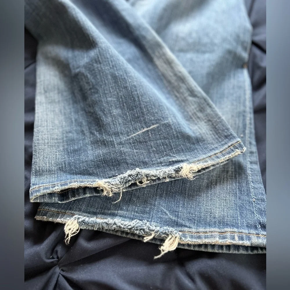 Big Star Low-Rise Boot Flare Women’s Tall Distressed Bootcut Jeans Sz 28 Long